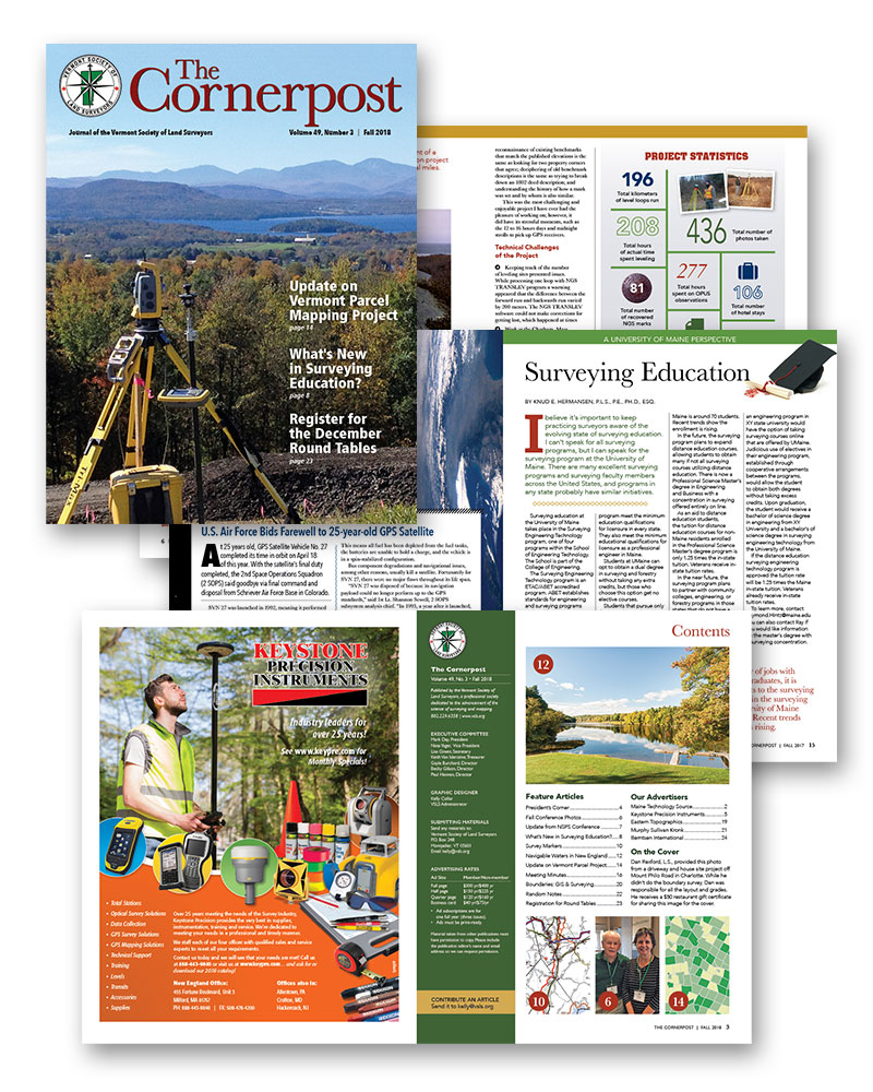 The Cornerpost magazine, Vermont Society of Land Surveyors